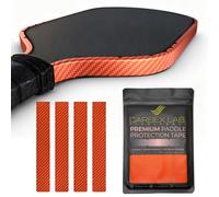 Carbex Lab Pickleball Edge Guard Tape - Carbon Orange - 30mm Width for 16mm Paddle - 4-Pack PU Vinyl Strips - Durable Edge Shield, Lightweight Wrap, Court-Safe Accessory