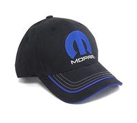 CarBeyondStore - Mopar Blue M Logo Black Baseball Cap