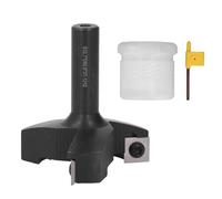 Carbide Blades Router Bit, 1/2in Shank CNC Spoilboard Trimming Router Bit Surfacing Router Bit, Suitable for Woodworking, Planing, and Grooving