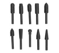 Carbide Burr Set 1/4in Shank Double Cut Die