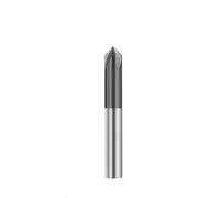 Carbide Chamfer End Mill, 4 Flute V Groove Router Bit 3-25mm dia 90 Degrees Engraving Milling Cutter For Alloy Steels Practical(3xD3x50L)