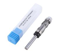 Carbide Compression Flush Trim Router Bit Double Bearing Spiral Up Down Cutting for Woodworking Projects 1/4in Shank 1/2in Cutting Diameter 1in Cutting Length Tungsten Steel