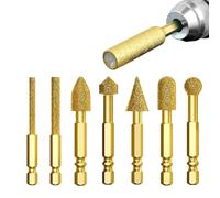 Carbide Cutter - Carbide Drill Bit | 7 Piece Carbide Power Tool Accessories with Hex Shank, Metal Drill Bit Set for Grinding, Milling, Polishing Metal, Wood, Rock Crystal, Mining, Resin,