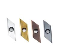 Carbide cutting inserts 10 Pcs XCET170404 XCET310404 XCET300404 Rhombic Long Edge Chamfering Machine Inserts CNC Machining Center Discarding(Yellow)