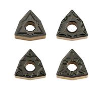 Carbide cutting inserts 10PCS Carbide Insert WNMG080408 WNMG080404 TM HQ CQ Rough Semi Finishing For Steel Turning Tool lathe Black(WNMG080404,TM XT1118)