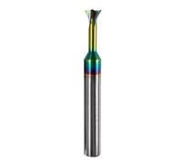 Carbide Dovetail Milling Cutter, 30/45/60 Degree T Slot Milling End Mill for Metal Machining, 2-12mm Diameter(D8x30xD8x60Lx4F Aluminum)