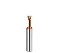 Carbide Dovetail Milling Cutter 45/60/75 Degree Chamfering End Mill, 3-20mm Cutting Diameter for Metal Milling(Coated 75 Degree D5x50L)