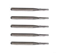Carbide Drill Bit for Automobile Windshield Repair, 1mm Drilling Diameter, 1.5mm Shank, 20mm Length, Silver, 5-Piece Set