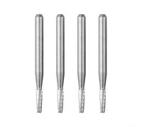 Carbide Drill Bit for Automobile Windshield Repair Tool, 1mm Drilling Diameter, 1.5mm Shank, 20mm Size, 4-Pack, Silver, suitable for Car Glass Repair