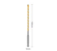 Carbide Drill Bit for Masonry, Concrete, Brick & Stone - 160mm Hex Shank, 5-12mm Multi-Size Set, Tungsten Carbide Tip, Heavy-Duty (5mm)