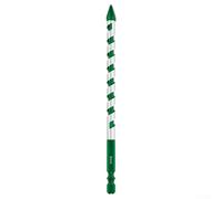 Carbide Drill Bit for Masonry, Glass, Tile, Wood, and Metal with 6.35mm Hex Shank, 150mm Length, 6mm/8mm/10mm/12mm Sizes, 1-Piece(12MM)