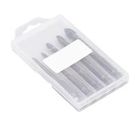 Carbide Drill Bit Set, Hex Power Bits with Unique Cross Design for Glass Ceramic Tile Brick Wall Wood, Cemented Carbide Drill Tip Tools for Lithium Hand Table Drills (5 Piece Set)