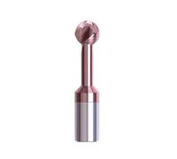 Carbide End Mill 1pcs HRC60 Ball T-Shaped Arch Milling Cutter R0.5-R10 Engraving Router Bits for Universal Machines(R4 D4 12 D8 60,Coating)