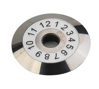 Carbide Fiber Optic Cleaver Replacement Disc with 12 Cutting Positions, 20mm Diameter, Compatible with FCP-22L, FC-6S, KPT-6S, KP-06, High Cutting and Positioni