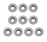 Carbide Indexable Inserts 12mm Round Wood Turning Tool Tip for Lathe Chisel Cutter, Solid Carbide Replacement Blade for Hardwood Bowls Vases Wine Glasses, 30° Angle, 2.5mm Thick, 10-Pack