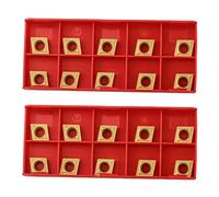 Carbide Insert CCMT09T304 for Lathe Turning Tool, 20 Pcs Indexable Cutting Blade with High for Impact Resistance and for Precision Tolerances, Compatible with External Metalworking Applicati