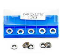 Carbide Insert Cutter Blade Round for Woodturning Tool(15mm 10pcs)
