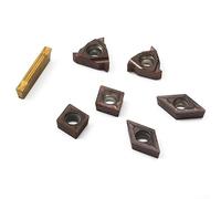 Carbide Insert Set,7PCS 2*CCMT060204/2*DCMT070204/2*MGMN200/11IR/11ER Replacement Parts For 10mm Shank Turning Tool Holder