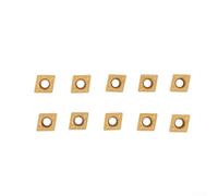 Carbide Insert Turning Tool Holder SCLCR06 Lathe Boring Bar Set with CCMT060204-HM Inserts 6/7/8/10mm for CNC Machining Steel Cutting(10pcs Insert)