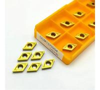 Carbide Inserts, 10pcs DCMT070204 UE6020 VP15TF US735 Carbide Tool High Quality Cutting DCMT 070204 Turning Insert CNC Lathe Inserts Set(DCMT070204 VP15TF)