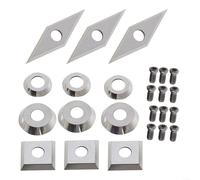 Carbide Inserts 4 Piece Insert Set For Lathe Tools Carbide Cutters For Woodturning And Shaping Tasks