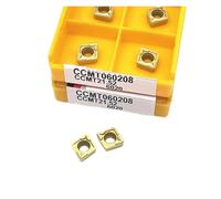 carbide inserts, Indexable Lathe Carbide Insert 10PCS CCMT060204 CCMT060208 6020 15TF Hard Alloy External Turning Tool Blade Cutter Lathe Turning Tool Use for Stainless Steel(CCMT060208 6020)
