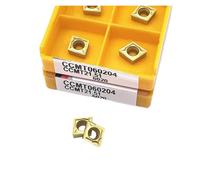 carbide inserts, Indexable Lathe Carbide Insert 10PCS CCMT060204 CCMT060208 6020 15TF Hard Alloy External Turning Tool Blade Cutter Lathe Turning Tool Use for Stainless Steel(CCMT060204 6020)