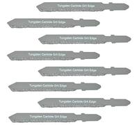 Carbide Jigsaw Blade T Shank Jigsaw Blades Set of 8 Carbide T Shank Jigsaw Blade For Cutting Tile Saw Plaster Drywall Fiber Cement Board Fiberglass, Saw Through Marble Travertine and Hardie Board