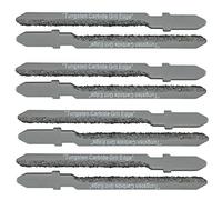 Carbide Jigsaw Blades 8x T Shank Scroll Jigsaw Blades Drywall Hardie Board Fiberglass Jigsaw Blade Low Density Tile Saw Blades Cutting Backerboard Abrasive Materials Tungsten Carbide Grit Edge Blades