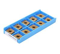 Carbide Lathe Tools, Carbide Inserts 10Pcs CNC Lathe Turning Insert Indexable Solid Blade Tool Wood Turning For CNMG120408 - TM LF9018