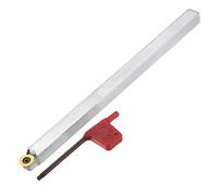 Carbide Lathe Tools, Wood Lathe Working Tool, Carbide Tipped Wood Turning Tool for Lathe, Woodturning Rougher Detailer Finisher, Interchangeable Aluminum Alloy Handle,1 Piece,Round 12mm
