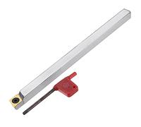 Carbide Lathe Tools, Wood Lathe Working Tool, Carbide Tipped Wood Turning Tool for Lathe, Woodturning Rougher Detailer Finisher, Interchangeable Aluminum Alloy Handle,1 Piece,Left Sharp