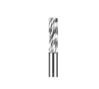 Carbide Machine 4 Flutes Reamer, Diameter 2-5.9mm H7 Spiral Slot Uncoated Chucking 1pc(2.4x25x50mm)