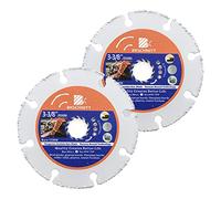 Carbide Multi Wheel,BRSCHNITT 2pcs 100mm with Arbor 22.23mm-16mm Tungsten Carbide Cut Off Wheel for Wood,Laminate,Gypsum board,Plastic for Angle Grinder Cutting Disc