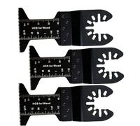 Carbide Oscillating Tool Blades, 3Pcs Oscillating Tool Blades Universal Quick Release Multi Multifunctional Saw Blade for Hard Material, Metal, Nails, Multi
