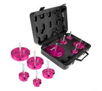 Carbide PPR Pipe Reamer Set, 5PCS Fitting Saver Drill Bits For 1/2 Inch Drills, Cleaning Tool For PVC CPVC ABS Drain Pipes From 1.25 To 4 Inch
