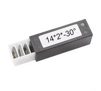 Carbide Replacement Inserts 14mm Square Shape 2mm Thickness 30 Degree Cutting Edge for Router Bit Maintenance and Sharpening