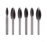 Carbide Rotary Burr 6-16mm Single Slot H Type Rotary File for Metal Wood Plastic Material Processing High Efficiency DIY Tool (16mm)