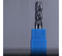 Carbide Roughing End Mill, 4-Flute AlTiN Coated Milling Cutter for HPC, High for Edge Stability with 35° for Helix Angle, Suitable for Steel Stainless Steel Aluminum(12mm)