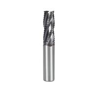 Carbide Roughing End Mill, 4 Flute Metal Milling Tool 12mm 16mm CNC Machine Router Bit Milling Cutter For Steels(16xD16x45x100L)