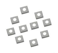 Carbide Set 10pcs 15x15x2.5mm R150 Radius Corner for Wood Lathe and CNC Planer Head Replacement Needs