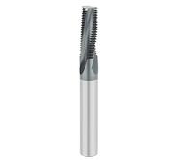 Carbide Threading Milling Cutter, Full Tooth Metal Cutters, Hard Alloy Coated Threaded End Mills for Precision M8x1.25 Threading, 10 Pieces