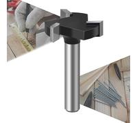 Carbide Tipped 1/4 Inch Shank 1 Inch Diameter Surfacing Router Bit Optimized for Spoilboard Flattening on Industrial CNC Routers