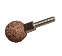 Carbide-Tipped Tire Grinding Head Rasp with Arbor Adaptor - 25mm Large Buffer Ball for Pneumatic Angle Grinders, Heavy-Duty Tyre Repair Tool for Automotive(High Speed Adaptor)