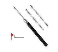 Carbide Tipped Tools Set Lathe Wood Turning Tools, Carbide Lathe Tools Woodworking Tools Aessories with Aluminum Grip Handles for Lathe Woodworking, Turn Wood Project