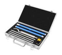 Carbide Tipped Wood Lathe Tools Set - Mini Woodturning Tools with Interchangeable Handle, Square Round Diamond Inserts for Carving and Finishing, 4pcs