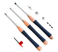 Carbide Tipped Wood Lathe Turning Tools Set Wood Lathe Chisel Set,Carbide Lathe Turning Tool with Comfort Grip Hardwood Handles Heavy Duty Steel Riveted Ferrules Round/Square/Diamond Shaped Cutte
