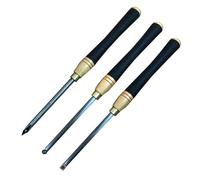 Carbide Tipped Wood Lathe Turning Tools Set Wood Lathe Chisel Set,Carbide Lathe Turning Tool with Comfort Grip Hardwood Handles Heavy Duty Steel Riveted Ferrules