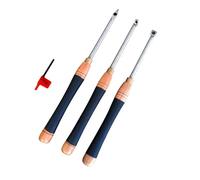 Carbide Tipped Wood Lathe Turning Tools Set, Wood Turning Tools for Lathe, Rougher Finisher Detailer Turning Lathe Chisels
