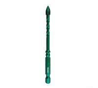 Carbide Triangle Drill Bit Suitable for Glass, Marble, Granite, Tile Walls, Wood, and Plastic with Four Blade Design to Precise and Effortless Drilling (6mm)